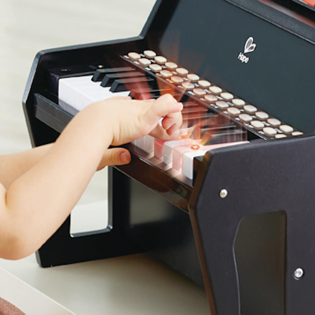 Piano Luminoso Learn With Lights Hape Negro_2