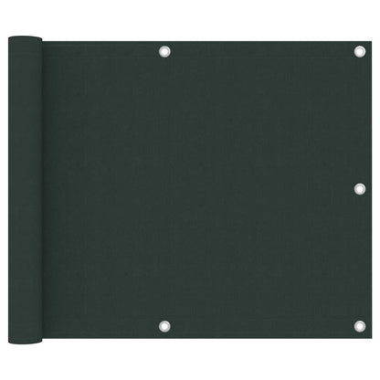 Vidaxl Toldo Para Balcón Tela Oxford Verde Oscuro 75x300 Cm_0