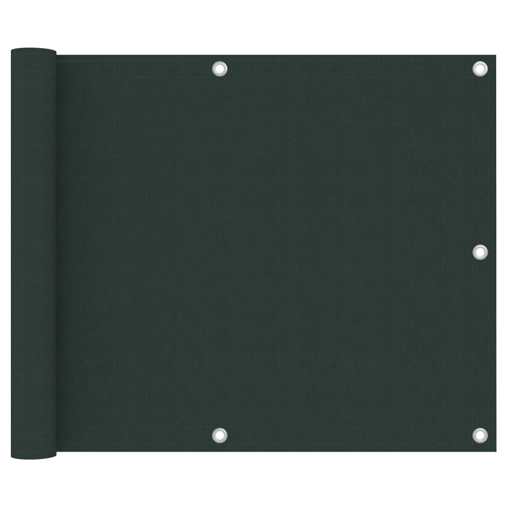 Vidaxl Toldo Para Balcón Tela Oxford Verde Oscuro 75x500 Cm_0