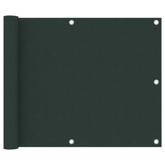 Vidaxl Toldo Para Balcón Tela Oxford Verde Oscuro 75x400 Cm_0