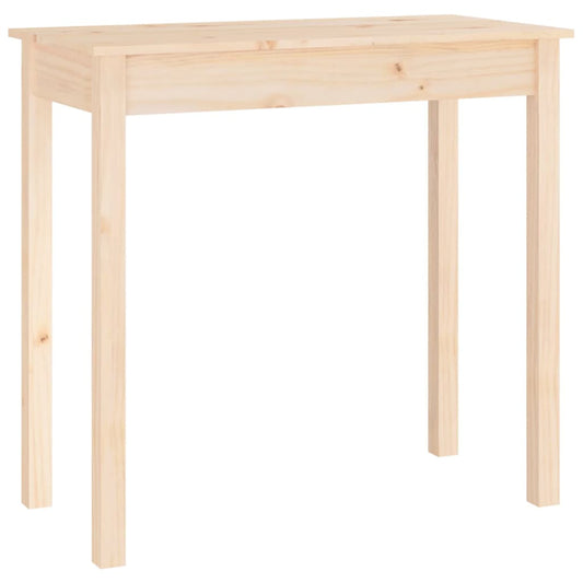 Mesa Consola Madera Maciza De Pino 80x40x75 Cm_0