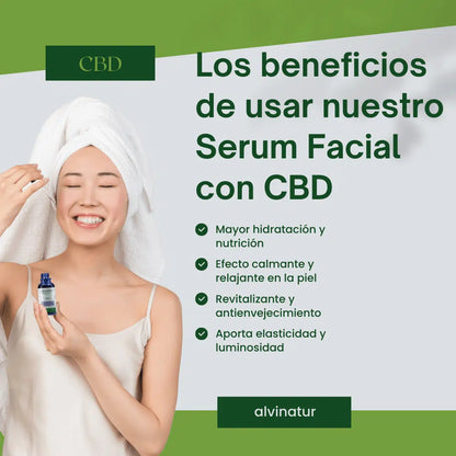 Alvinatur – Sérum Facial CBD 30 Ml – Cuidado Intensivo Del Rostro – Textura Ligera Con Gotero En Envase De Cristal_2