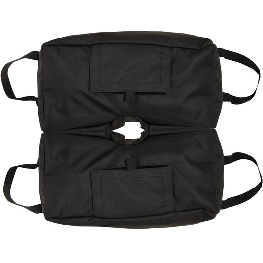 Outsunny Juego De 2 Bolsas De Arena Peso Para Sombrilla 50 Kg 50x25x18 Cm Negro_0