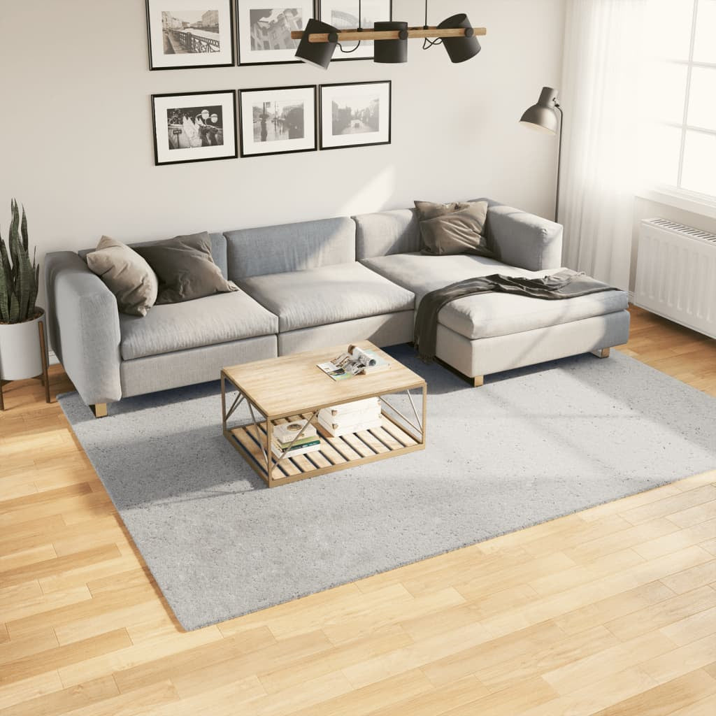 Vidaxl Alfombra De Pelo Corto Suave Lavable Huarte Gris 200x280 Cm_1