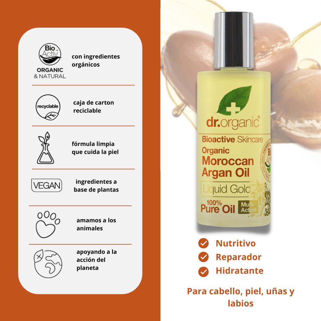 Bálsamo facial aceite de argán Dr. Organic 50ml
