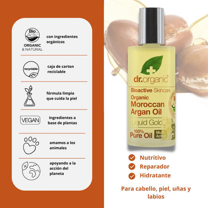 Bálsamo facial aceite de argán Dr. Organic 50ml