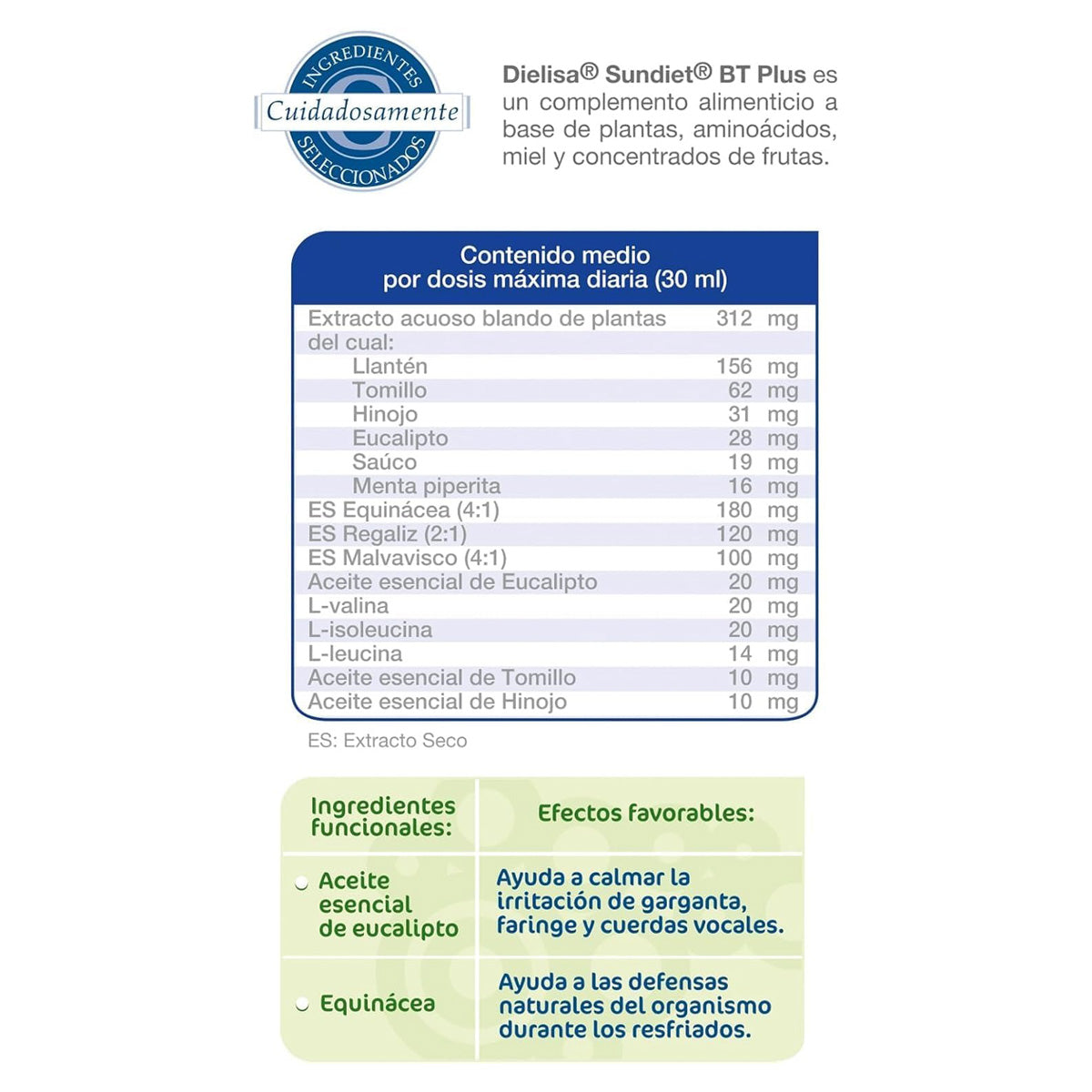 Sundiet Bt Plus 500 Equinacea DIELISA 860g