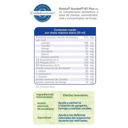 Sundiet Bt Plus 500 Equinacea DIELISA 860g