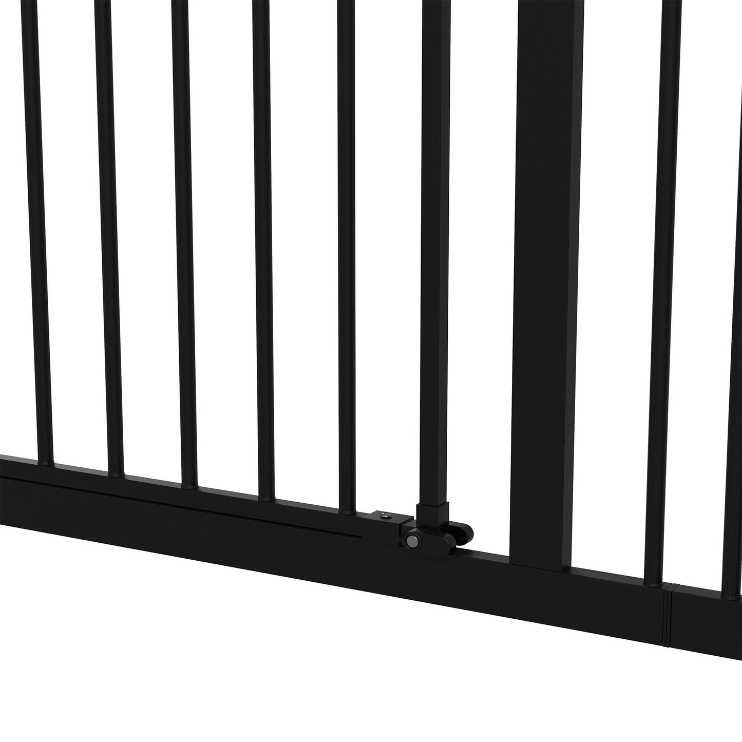 Pawhut Barrera De Seguridad Para Perros Escaleras Y Puertas 74-94 Cm Negro_3
