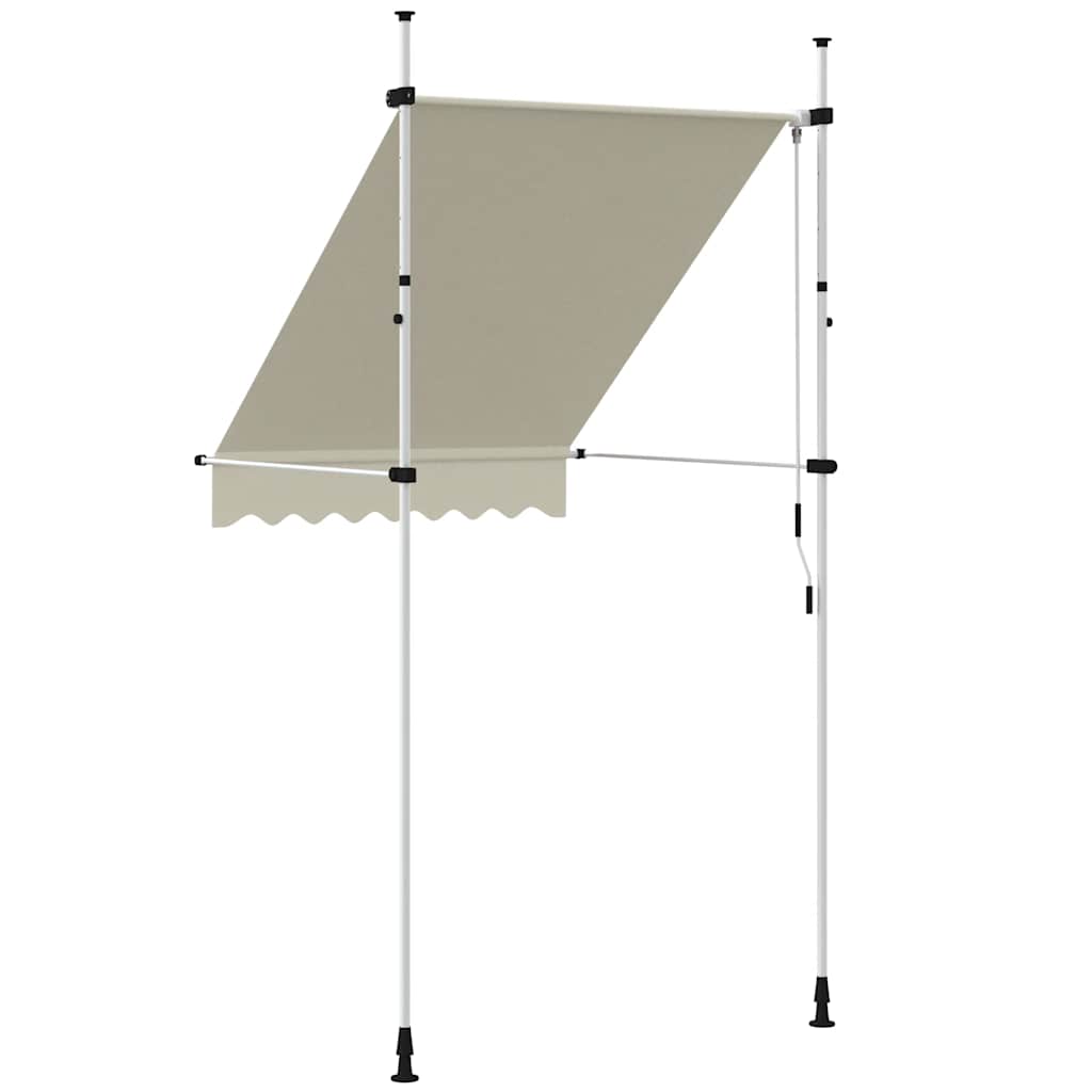 Toldo Retráctil De Operación Manual 150 Cm Crema_4