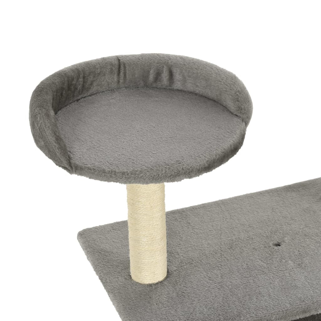 Vidaxl Rascador Para Gatos Con Postes Rascadores De Sisal 95 Cm Gris_4