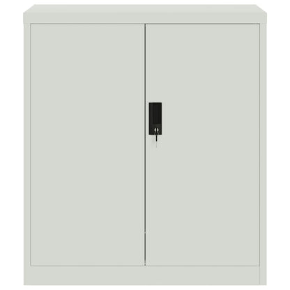Armario Archivador De Acero Gris Claro 79x40x90 Cm_2