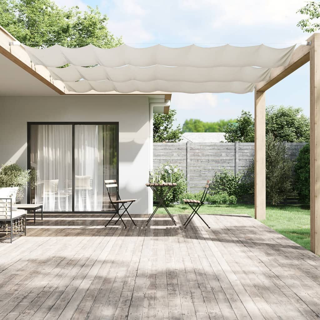 Vidaxl Toldo Vertical Blanco 60x360 Cm Tela Oxford_1