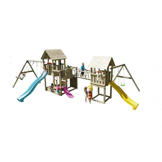 Parque Infantil Masgames Himalaya Puente @bridge: Madera Con Cuerdas._0