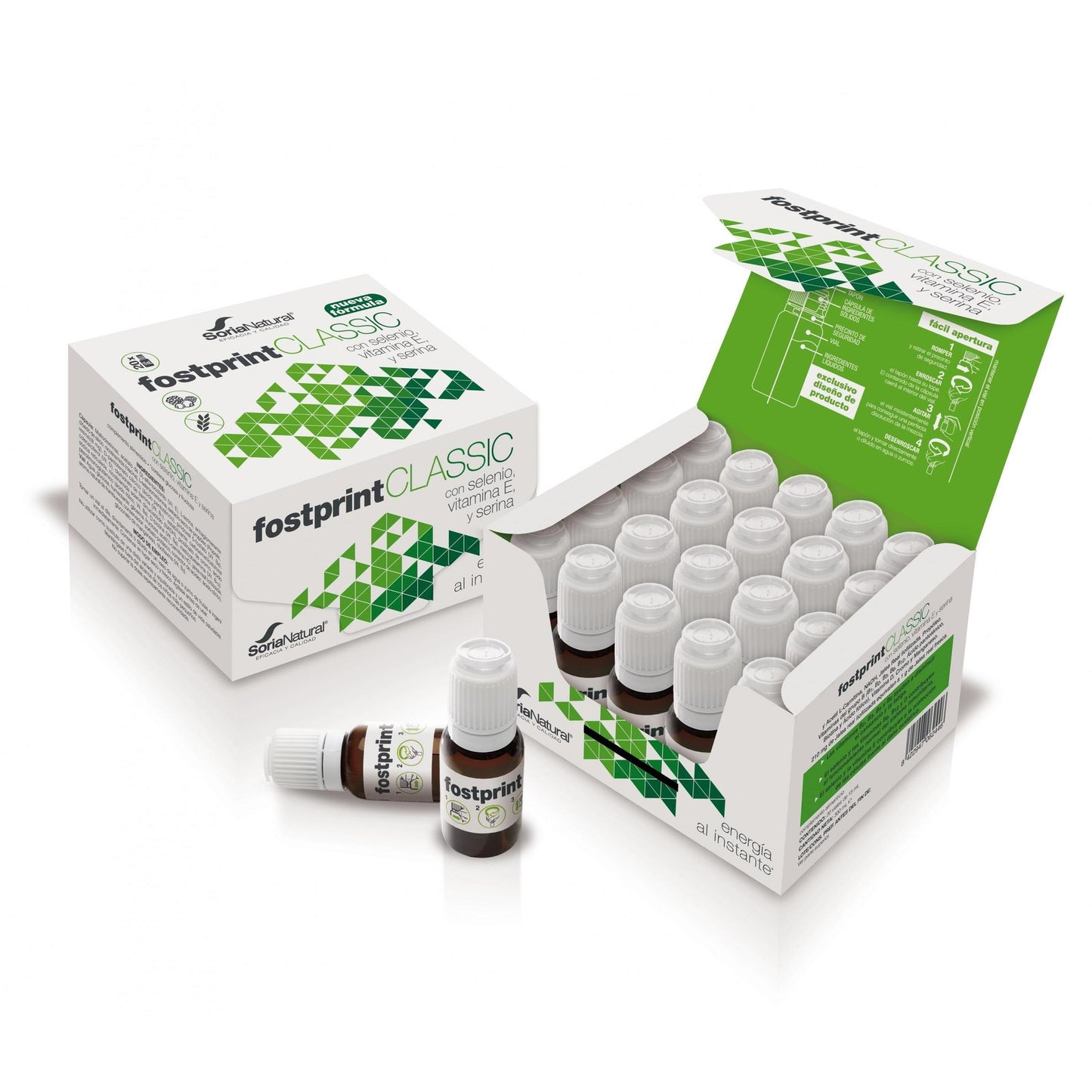 Fost Print Classic Soria Natural 20 viales con 15 ml cada uno.