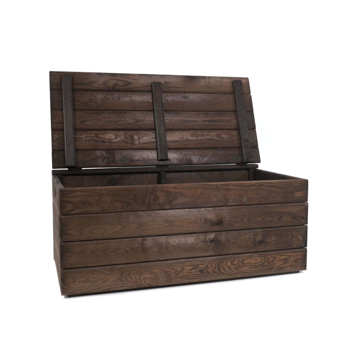 Baúl De Madera Takura Envejecida Con Estilo Japonés Vidahuerto 60x30x30 Cm._4