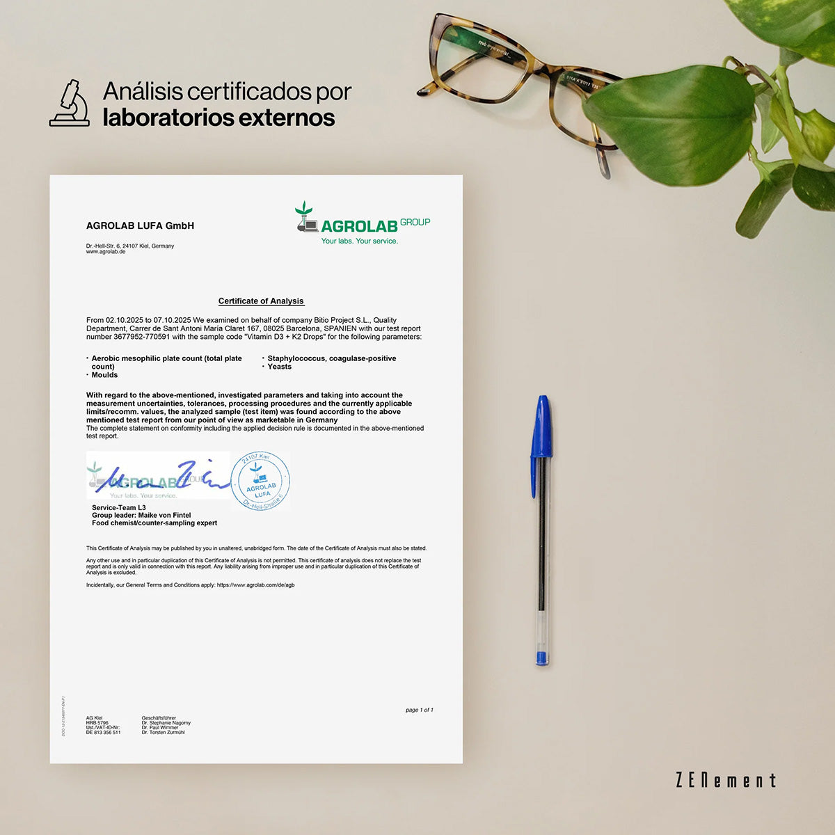Vitamina D3 + K2, Colecalciferol (2000 UI) & MK-7 (150 μg) Zenement, 200 comprimidos