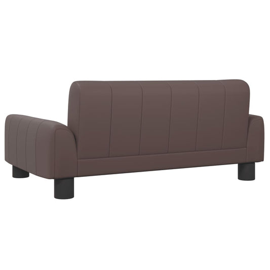 Cama Para Perros De Cuero Sintético Marrón 70x45x30 Cm / Vetonek_0