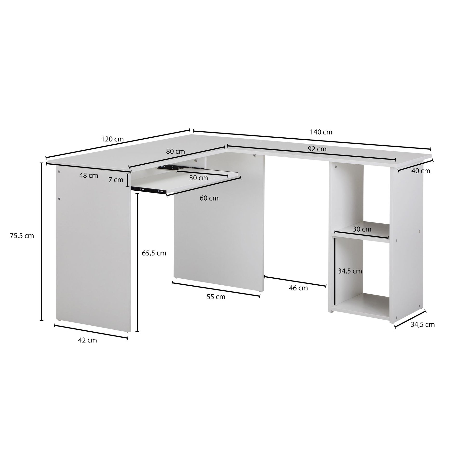 Escritorio Sobrio Y Equilibrado Modelo Wl5.307_3