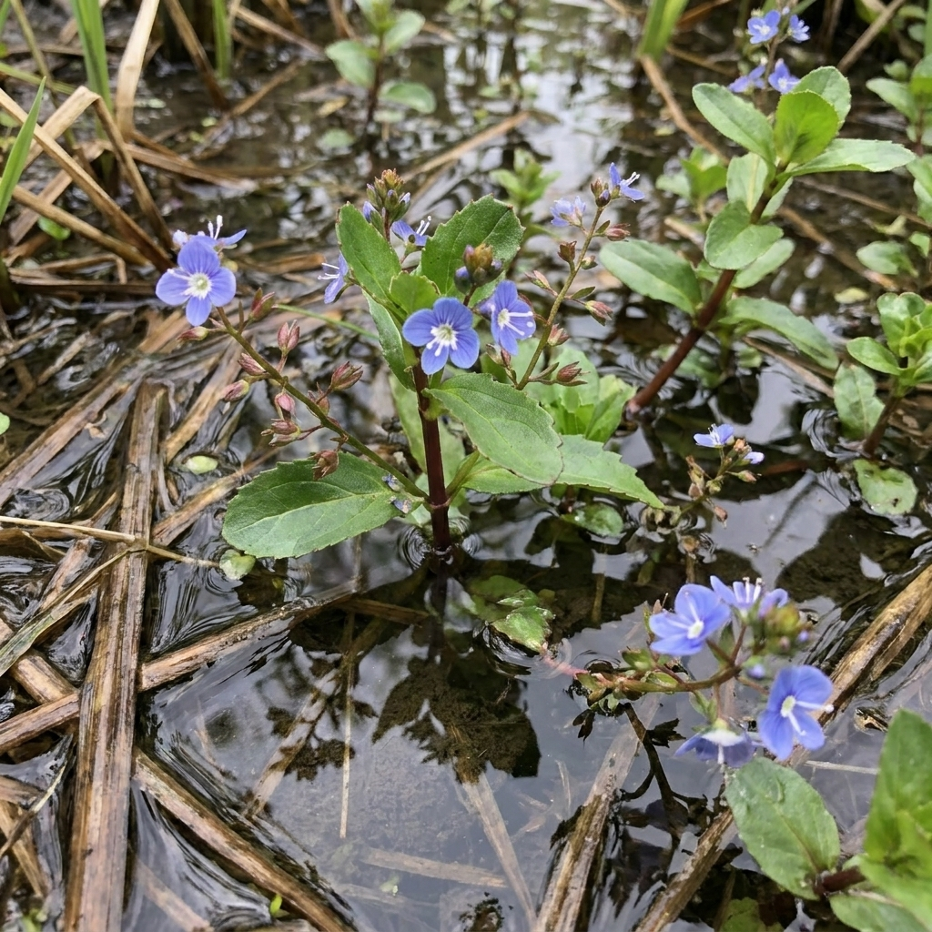 Verónica Acuática - Veronica Beccabunga - 15 Plantas De Ribera Purificadoras_2
