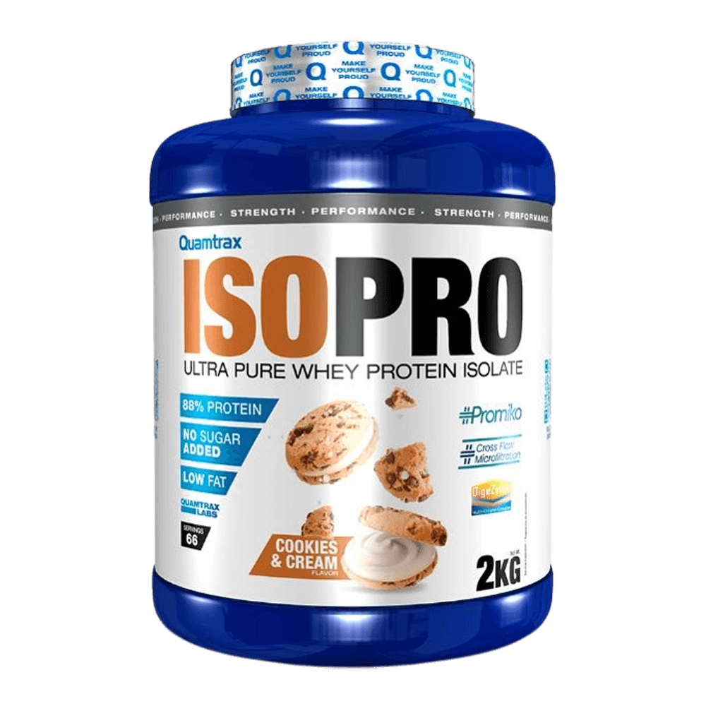 Isopro Cfm - 2kg - Cookies & Cream - Proteína De Aislado De Suero Isolate - Quamtrax_0