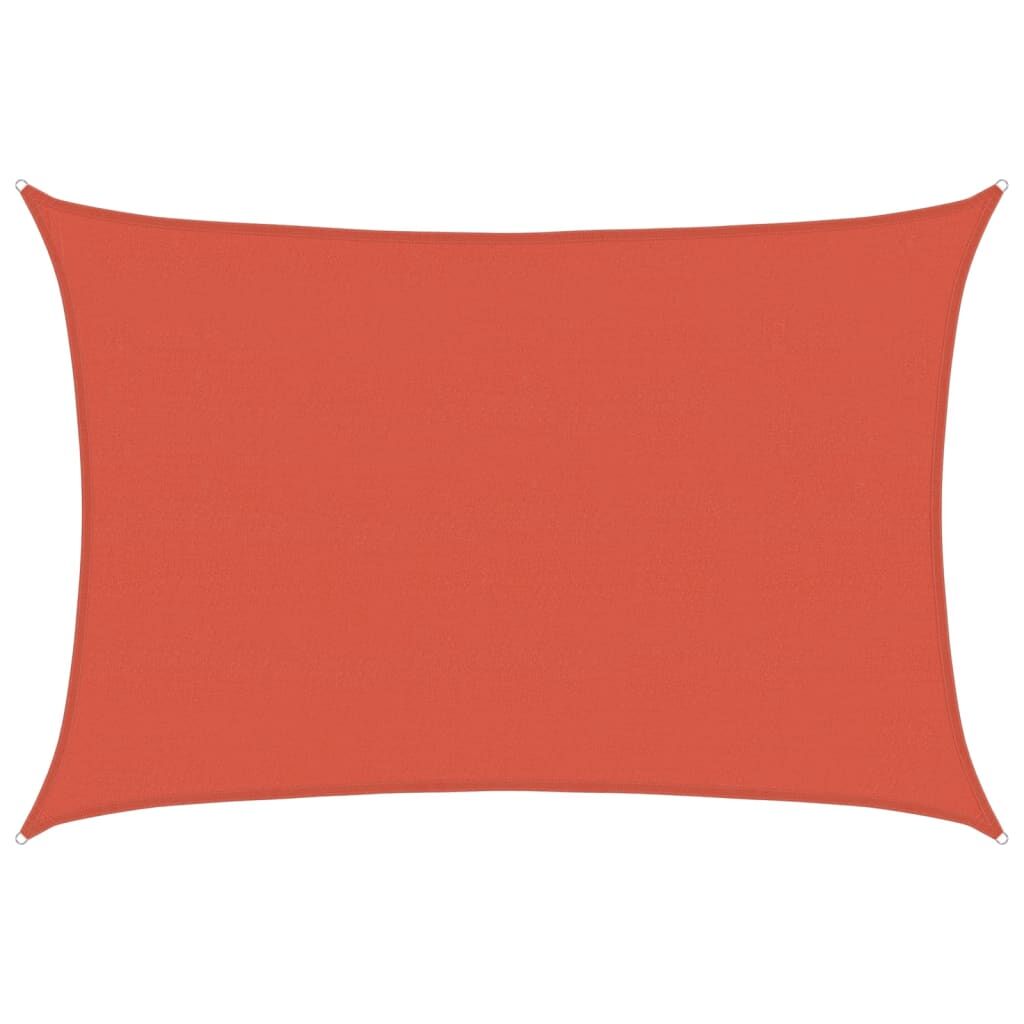 Vidaxl Toldo De Vela Hdpe Terracota 160 G/m² 5x6 M_0
