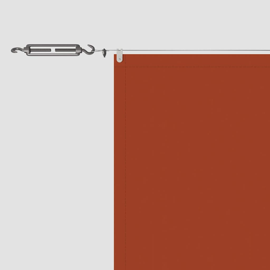 Vidaxl Toldo Vertical Terracota Tela Oxford 180x600 Cm_4