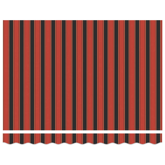 Toldo Retráctil Naranja Y Marrón 300 X 250 Cm_0