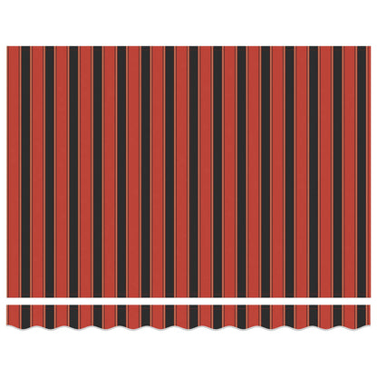 Toldo Retráctil Naranja Y Marrón 300 X 250 Cm_5