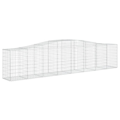 Cestas De Gaviones 25 Uds Forma De Arco Hierro 400x50x80/100 Cm_2