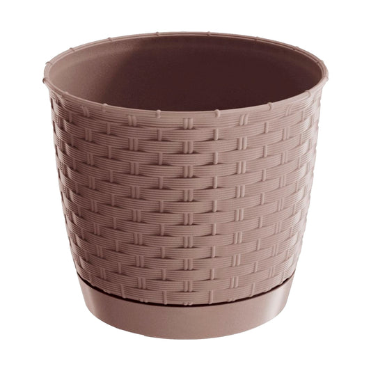 Maceta Ratolla Round 2l., Dimensiones (mm) 165x165x142, Color Mocca