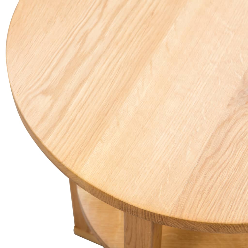 Mesa Auxiliar De Madera Maciza De Roble 40x50 Cm_4
