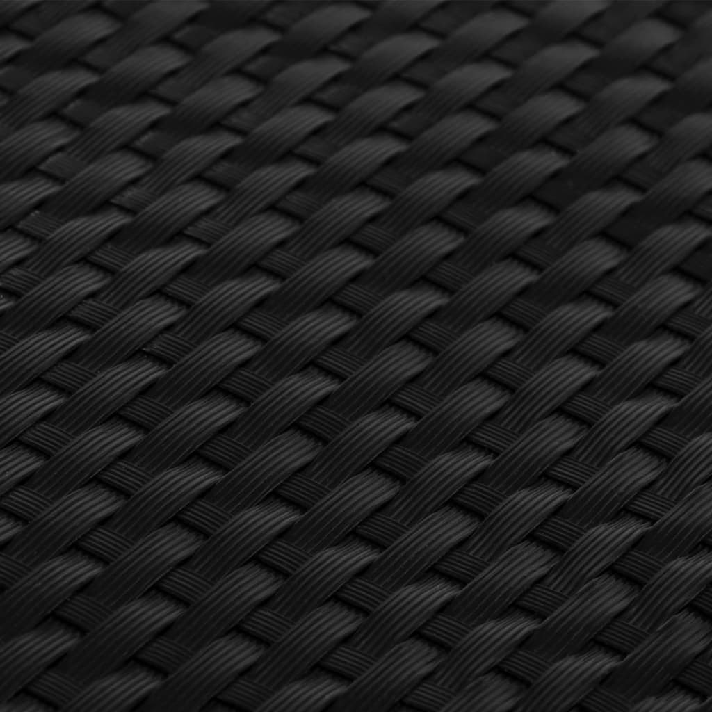 Toldo Para Balcón Ratán Sintético Negro 400x90 Cm / Vetonek_1