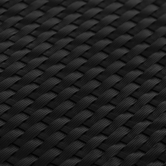 Toldo Para Balcón Ratán Sintético Negro 1000x100 Cm / Vetonek_0
