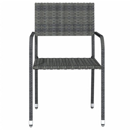 Vidaxl Juego De Comedor Para Jardín 9 Piezas Gris_3