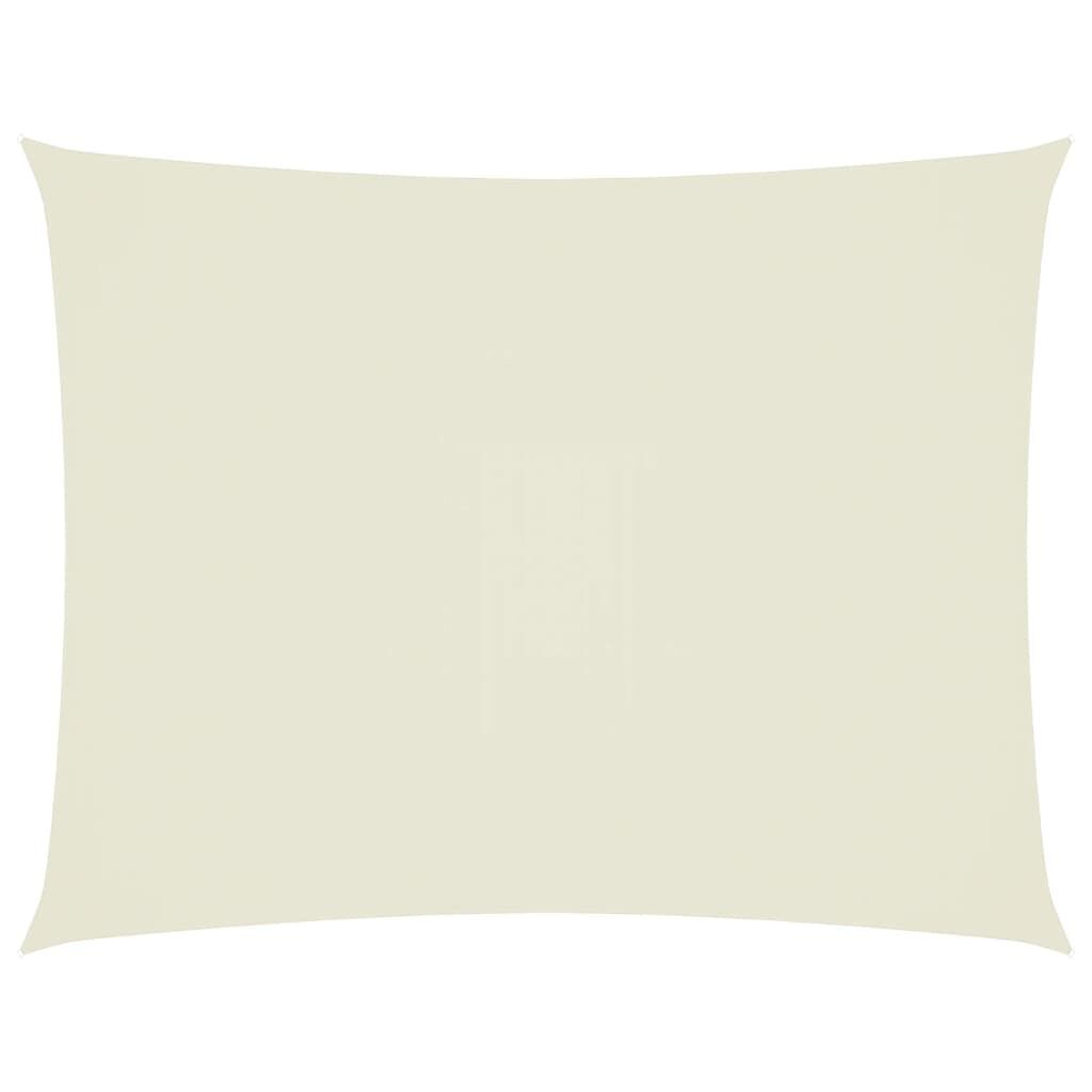 Vidaxl Toldo De Vela Rectangular Tela Oxford Color Crema 4x5 M_0