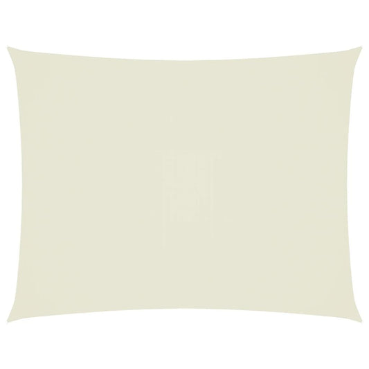 Vidaxl Toldo De Vela Rectangular Tela Oxford Color Crema 4x5 M_0