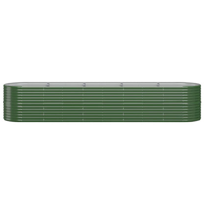 Jardinera Arriate Acero Galvanizado Verde 368x80x68 Cm_2