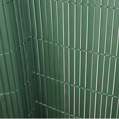 Cañizo Pvc Doble Cara| 1,5x3 M| Color Verde| Lamas 11 Mm| Composición 100% Pvc| Bridas Sujeción Incluidas_2