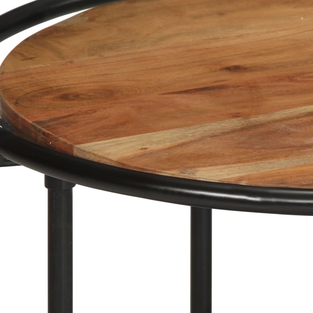 Mesa De Centro Madera Maciza Acacia 110x55x40 Cm_4