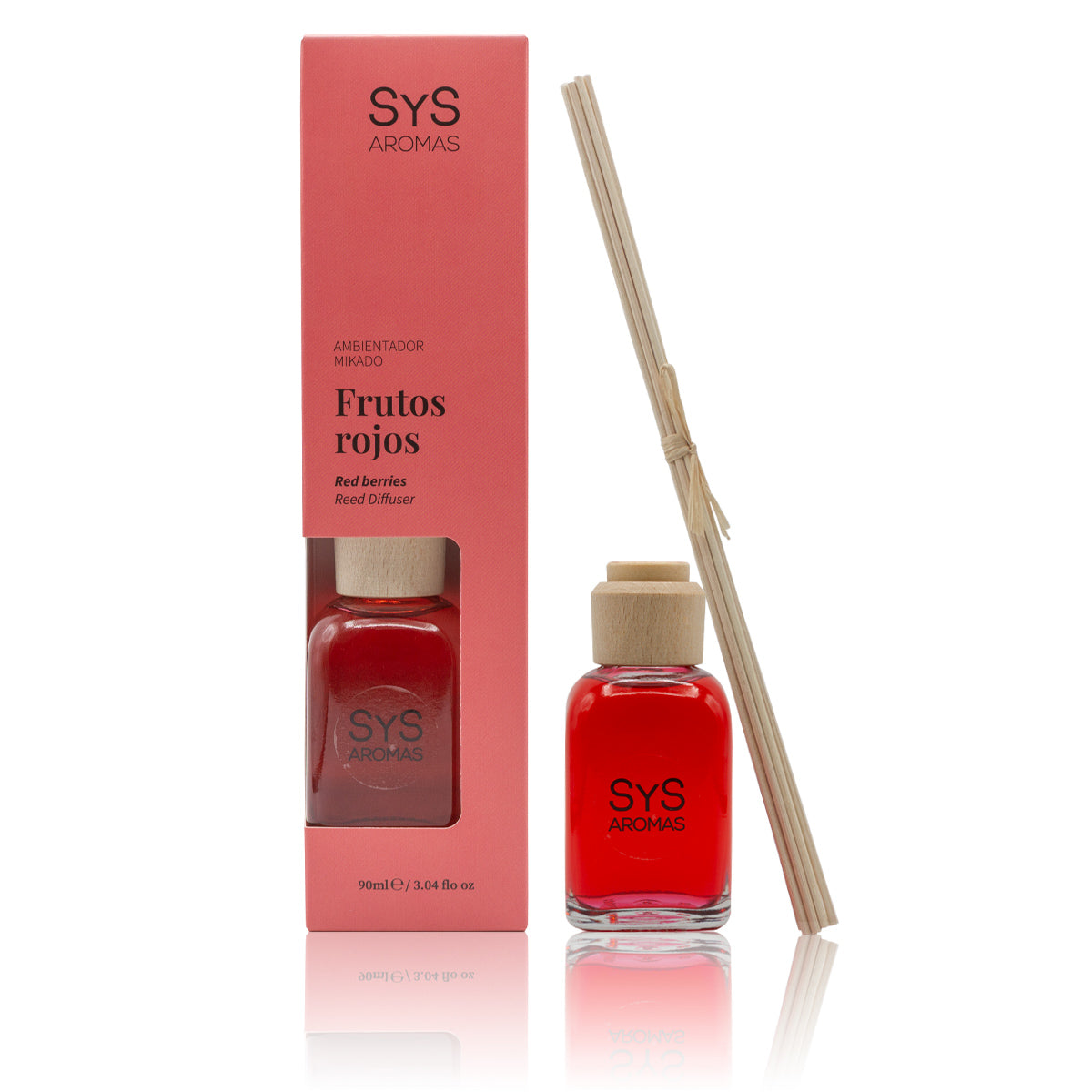 Ambientador Mikado de Frutos Rojos Origins SYS Aromas 90 ml | Aroma Dulce y Afrutado | Energizante_0