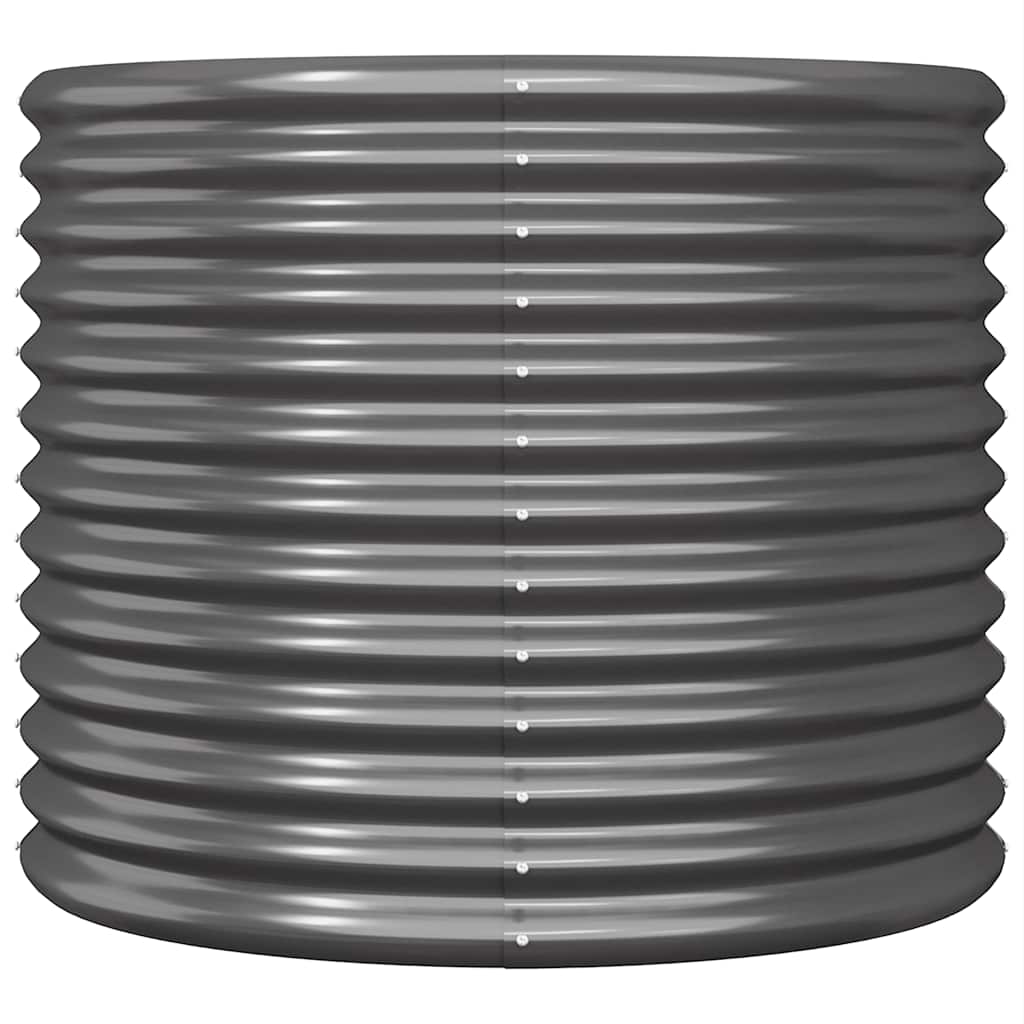 Jardinera Acero Galvanizado Antracita 80x80x68 Cm_2