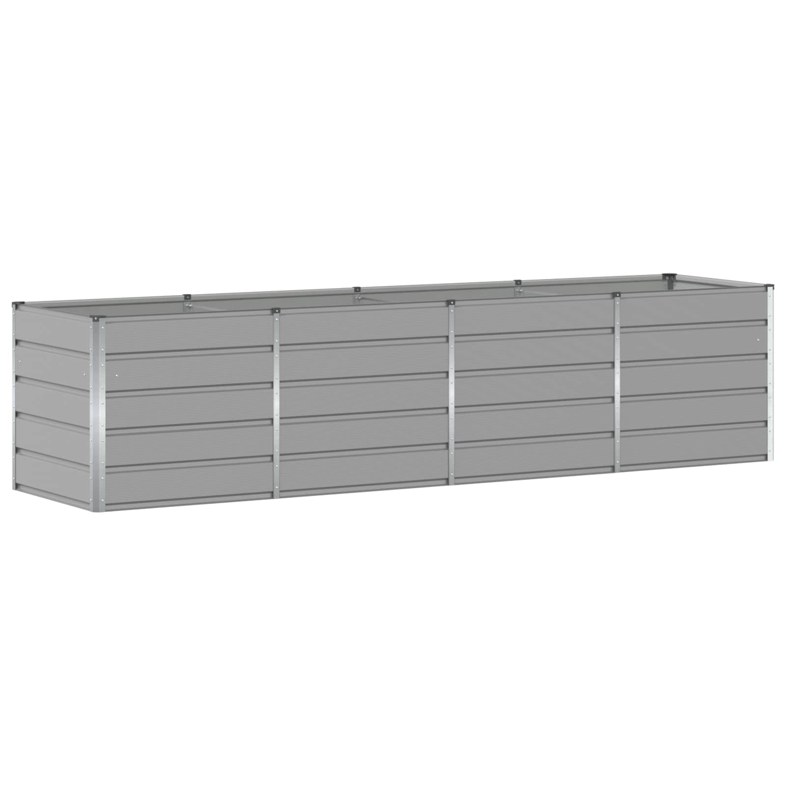 Jardinera Gris Claro 320 X 80 X 75 Cm Acero_0