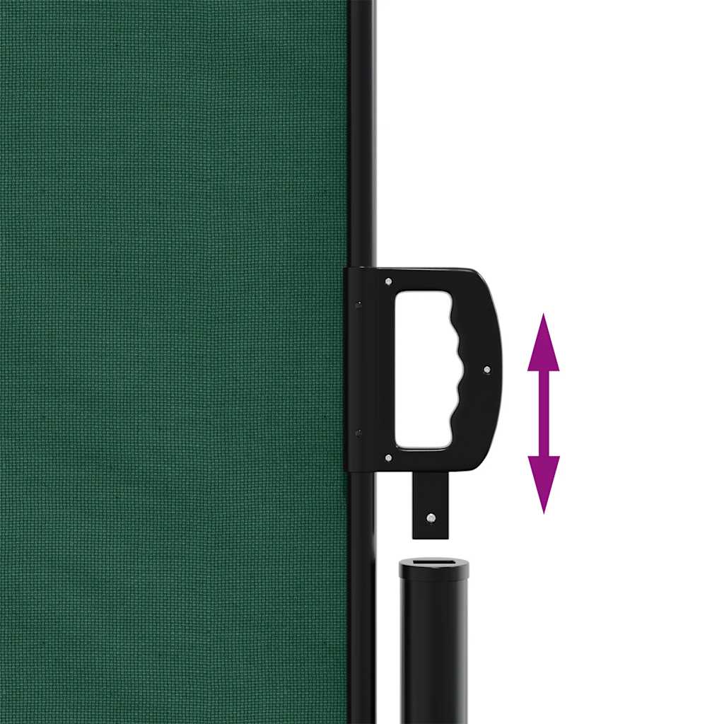Toldo Lateral Retráctil Verde Oscuro 117x300 Cm_4