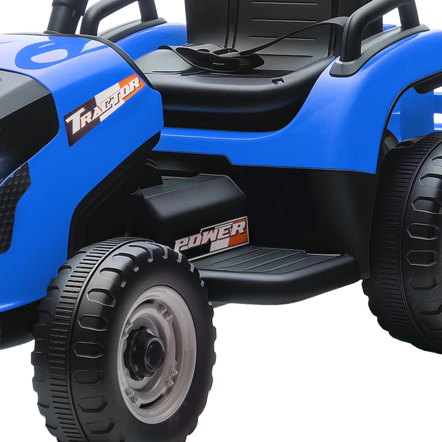 Aiyaplay Tractor Eléctrico Para Niños Con Remolque Desmontable Azul_3