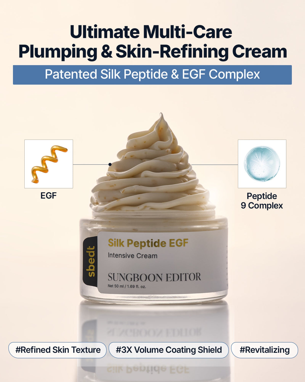 Silk Peptide EGF Intensive Cream Sungboon Editor 50 ml