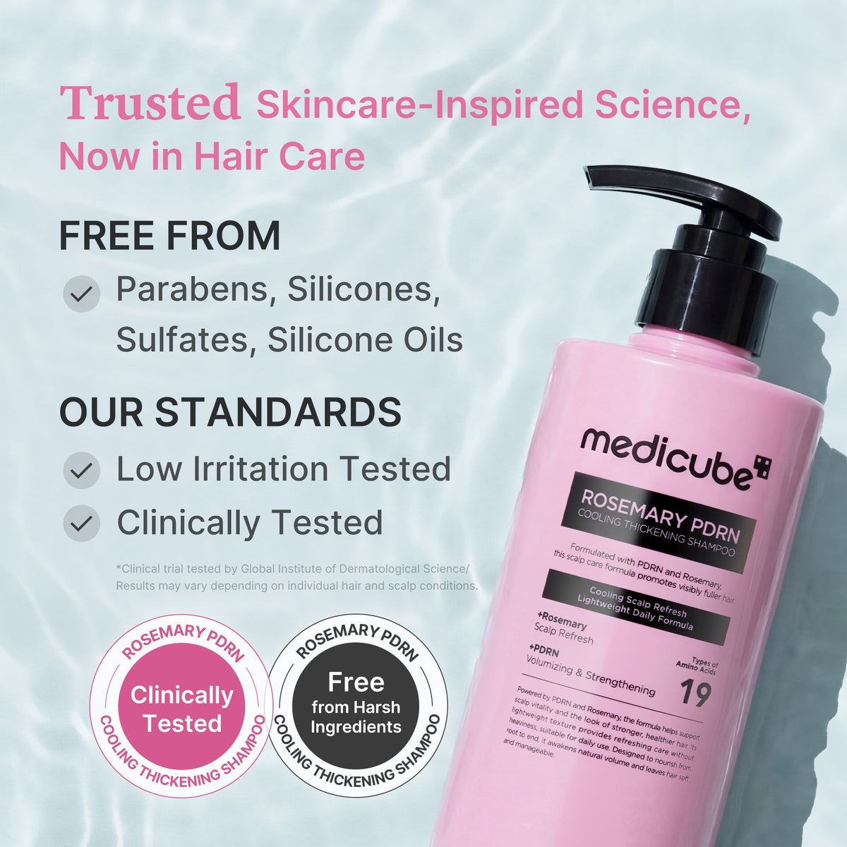 Rosemary PDRN Cooling Thickening Shampoo Medicube 400 ml