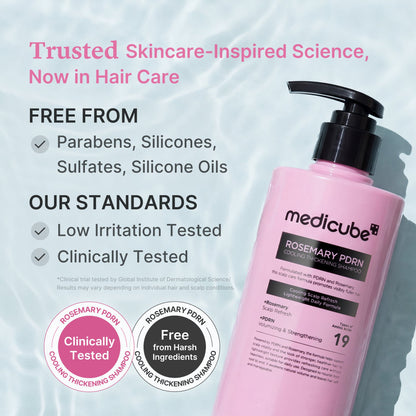 Rosemary PDRN Cooling Thickening Shampoo Medicube 400 ml