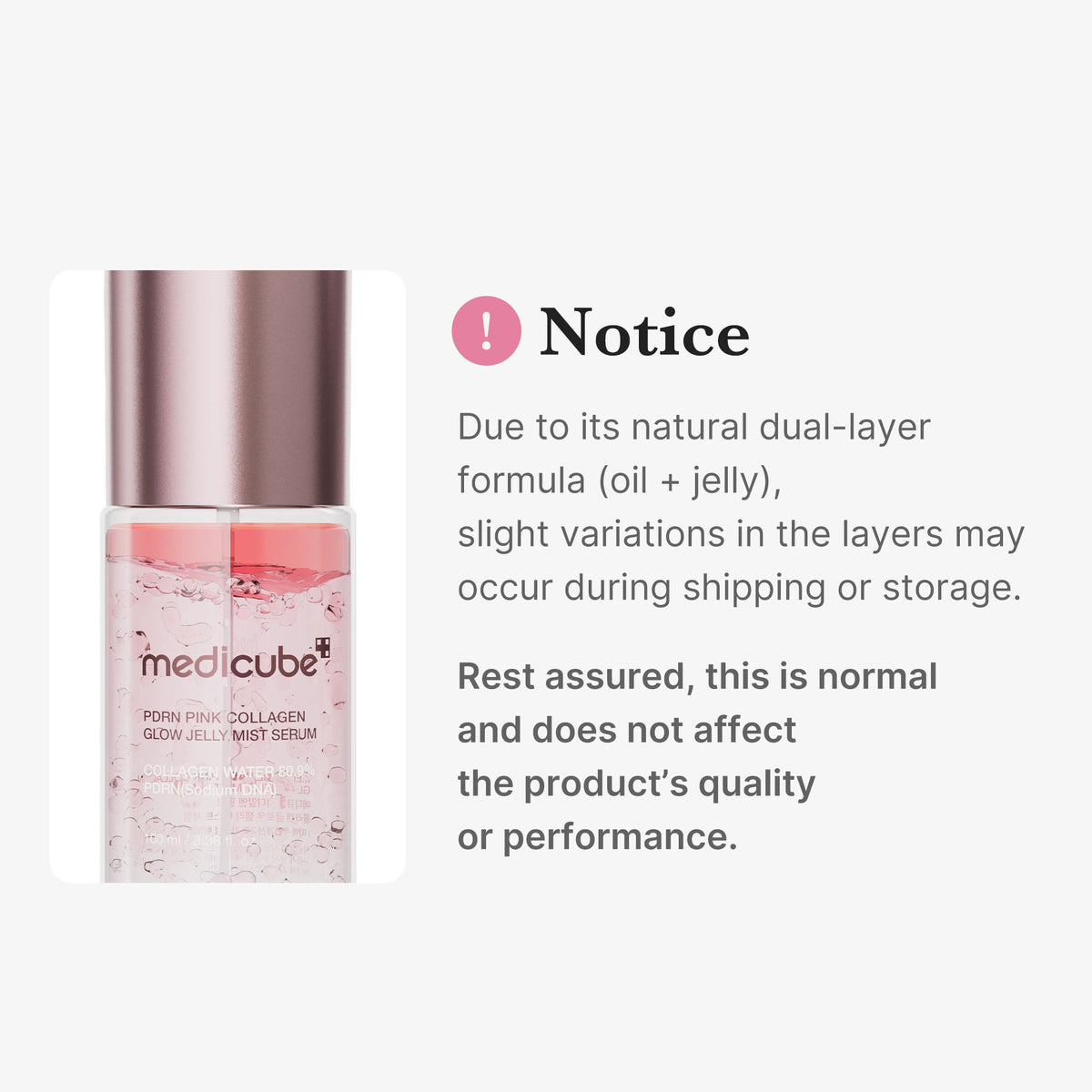 PDRN Pink Collagen Glow Jelly Mist Serum Medicube 60 ml