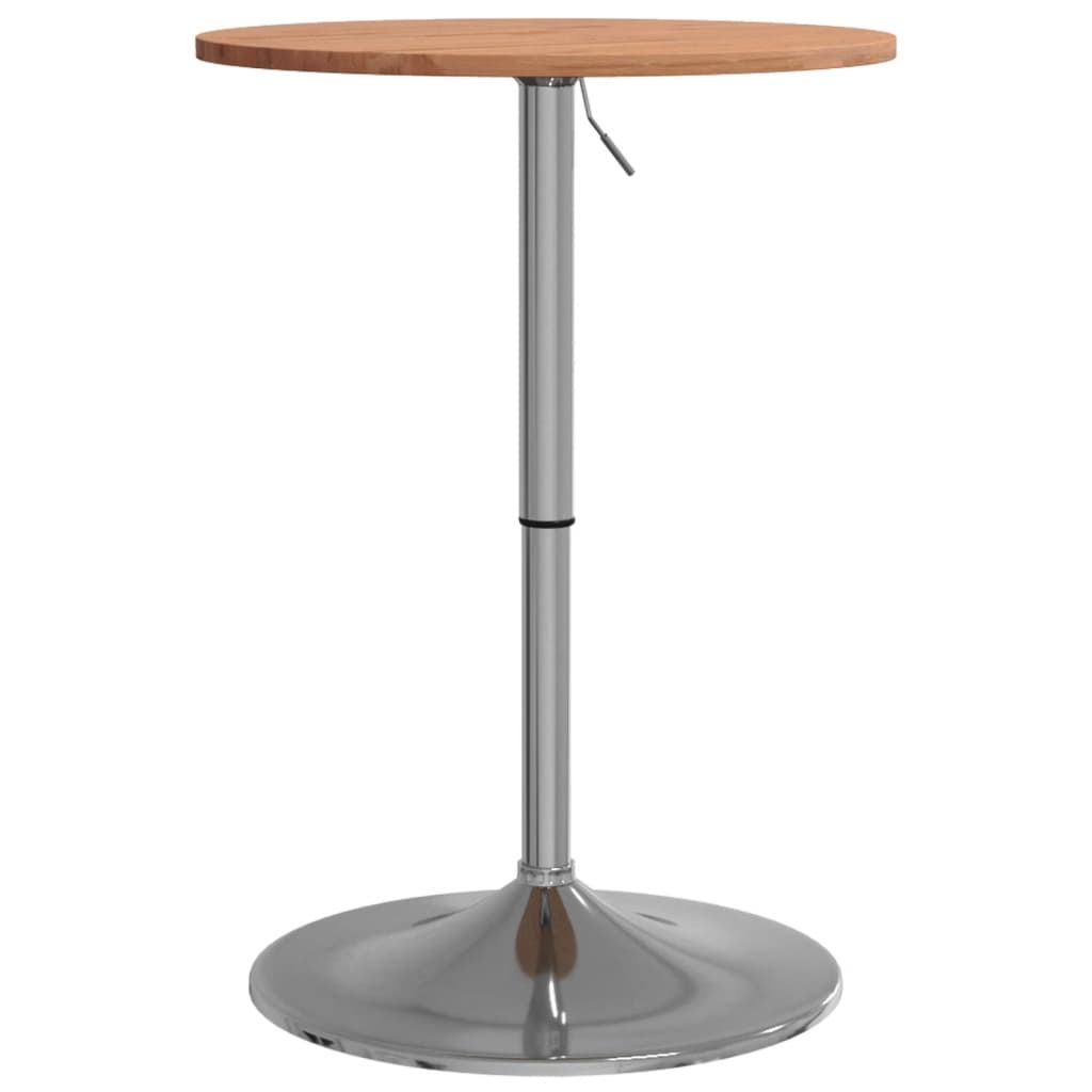 Mesa Alta De Madera Maciza De Haya Ø50x89,5 Cm_0